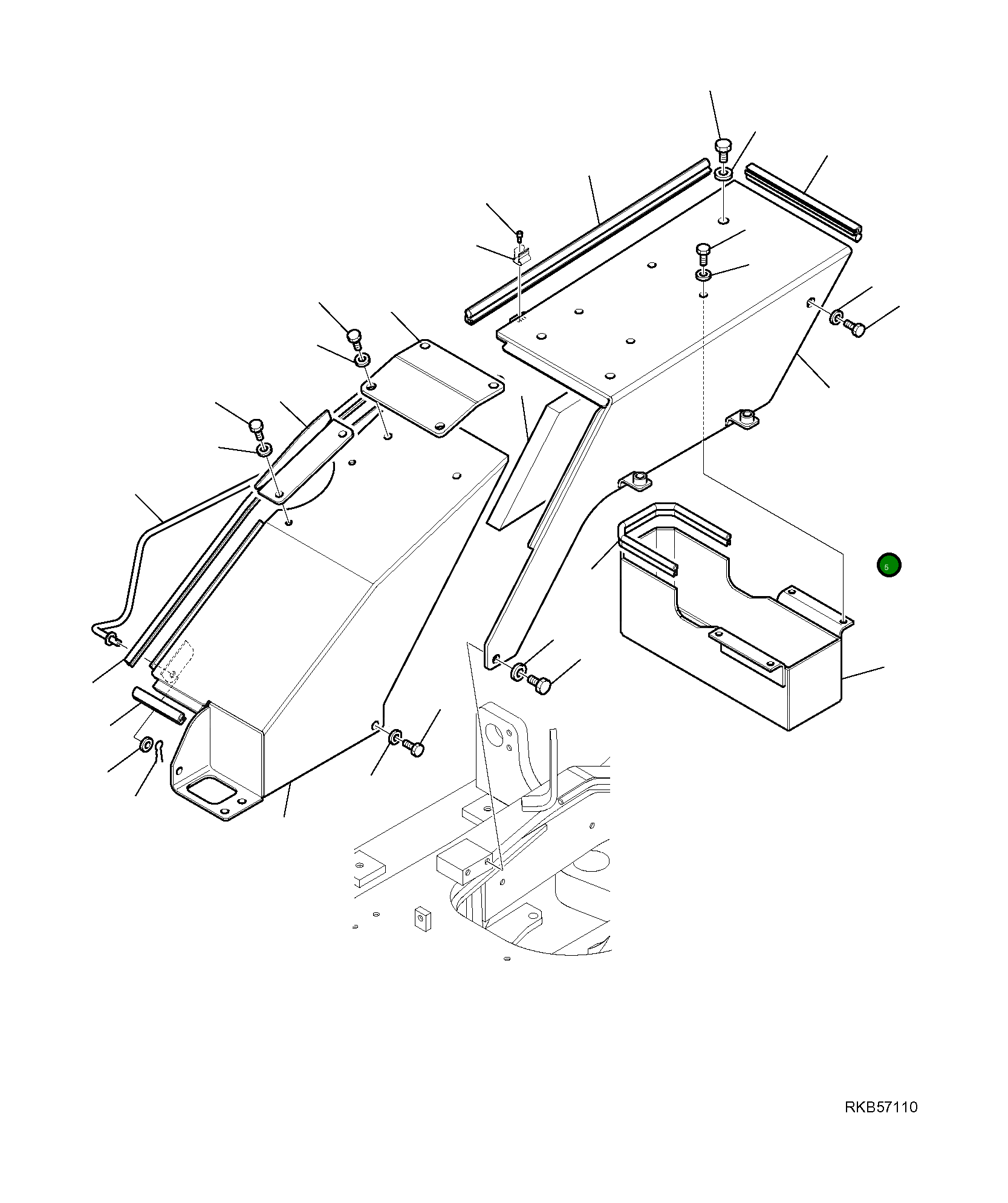 Крышка 21W-54-R8261 Komatsu