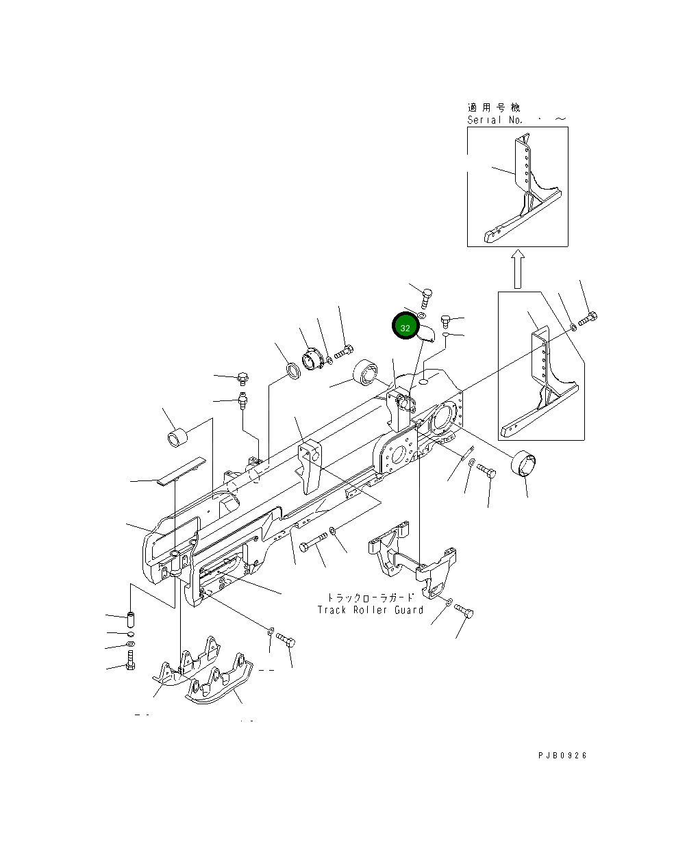 Крышка 17A-30-14240 Komatsu
