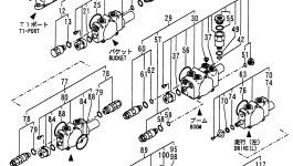 Блок выходной YM172422-74130 Komatsu