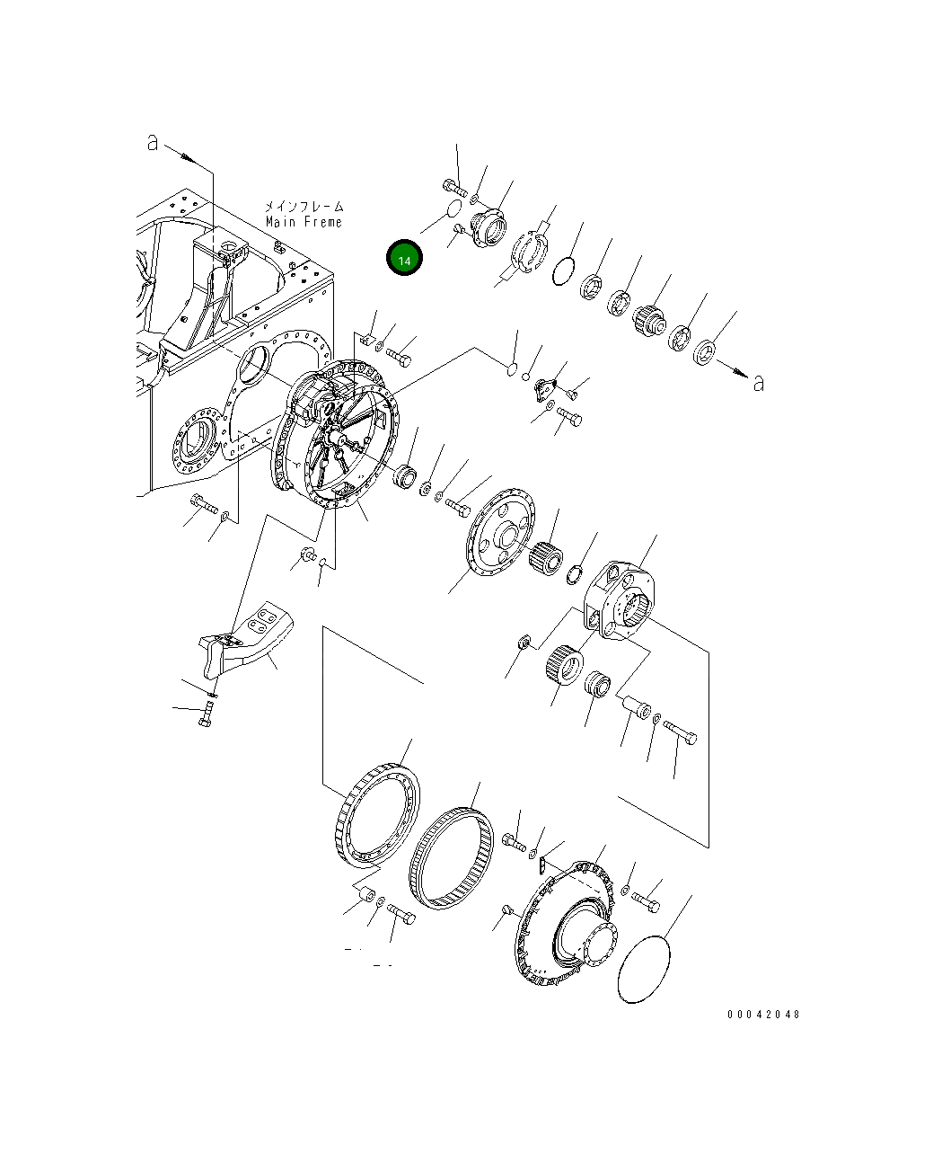 Кольцо уплотнительное (O-Ring) 07000-A5105  Komatsu