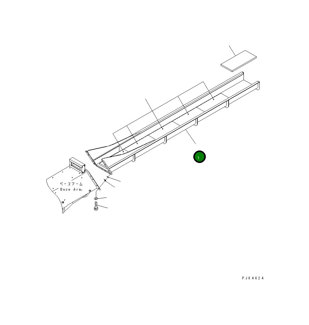 Крышка 203-957-2610  Komatsu