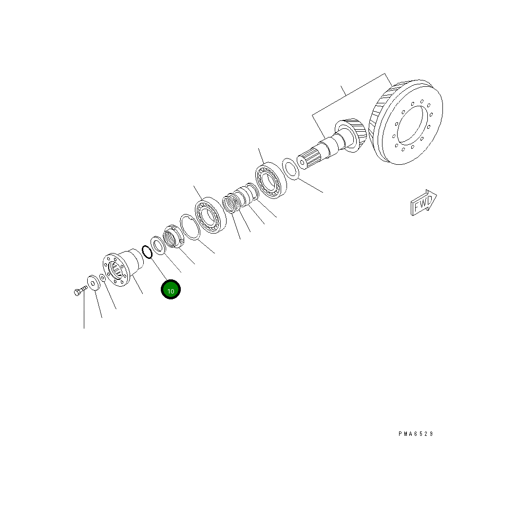 Кольцо уплотнительное (O-Ring) 20E-23-K1390 Komatsu