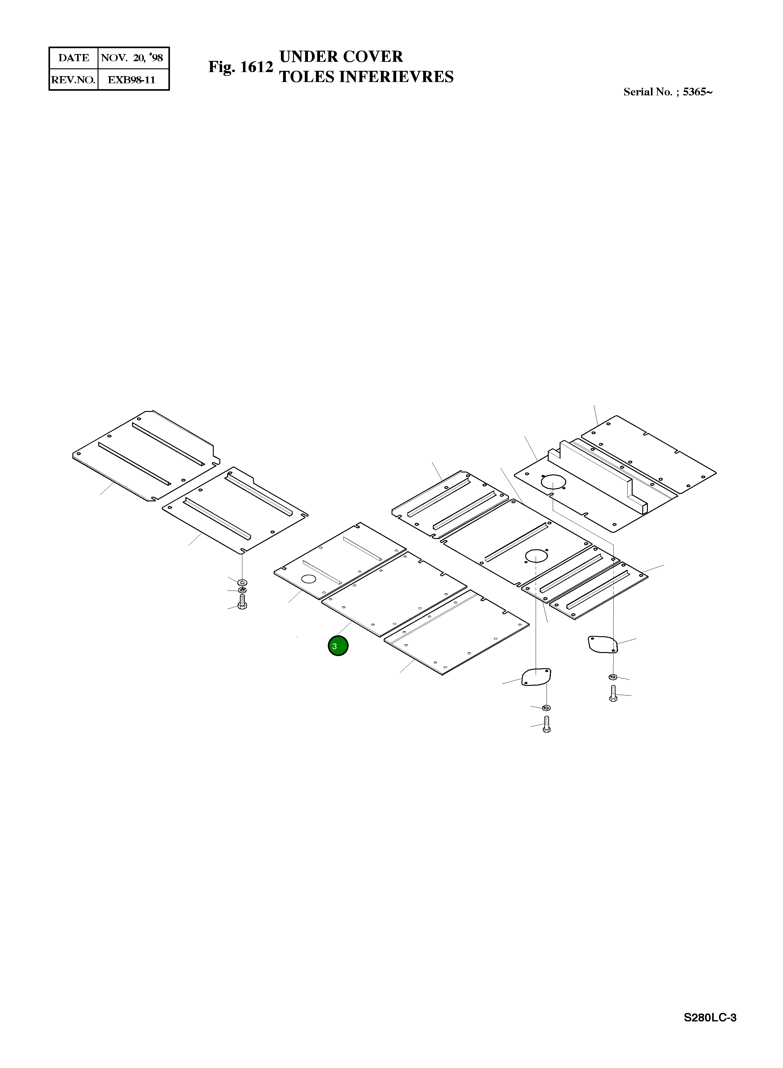 Крышка 2621-3462  Komatsu