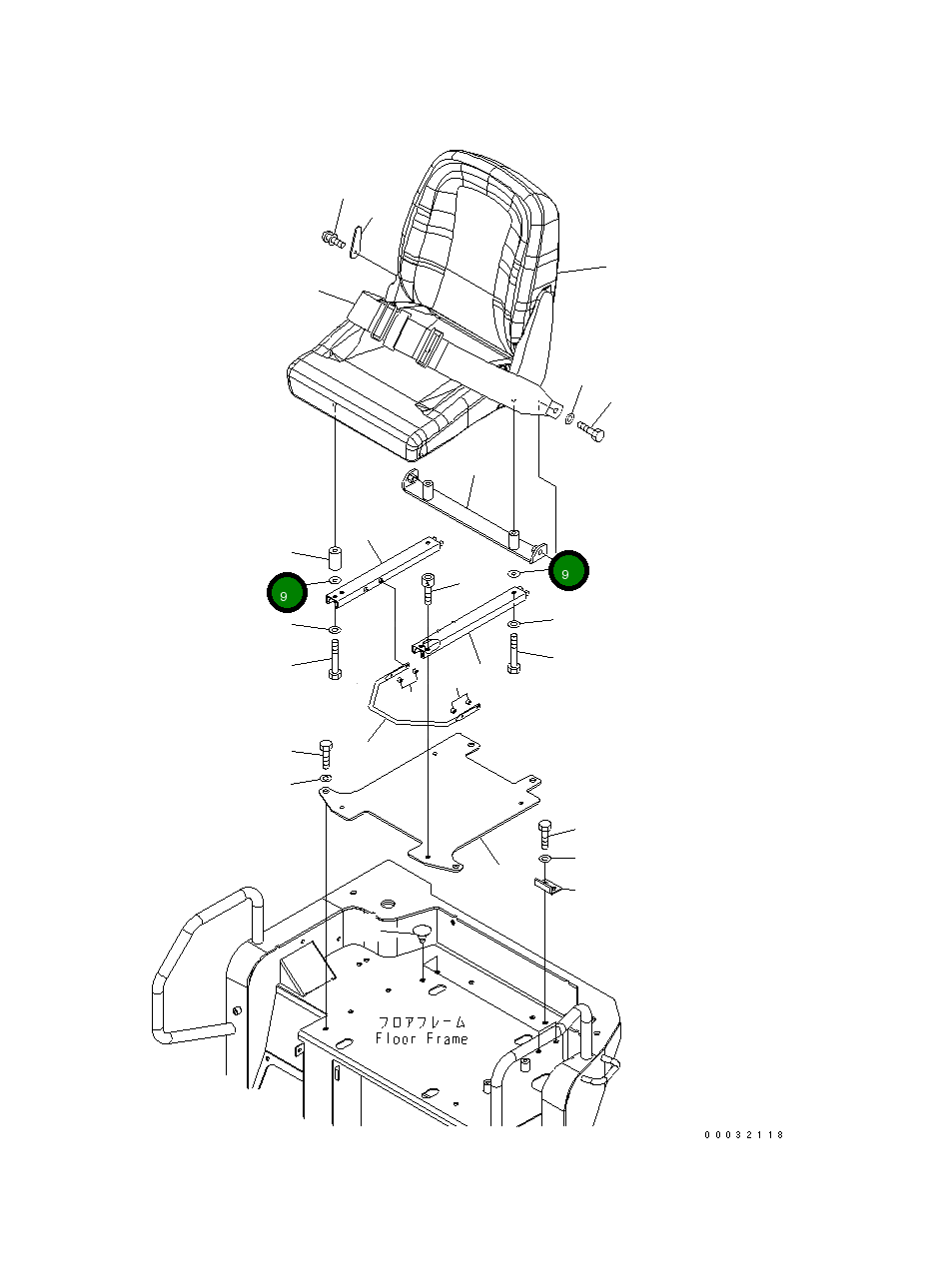 Болт 22M-57-21420 Komatsu