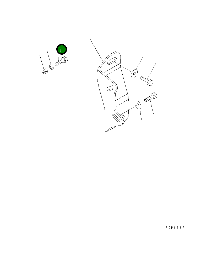 Болт CU3064109 Komatsu