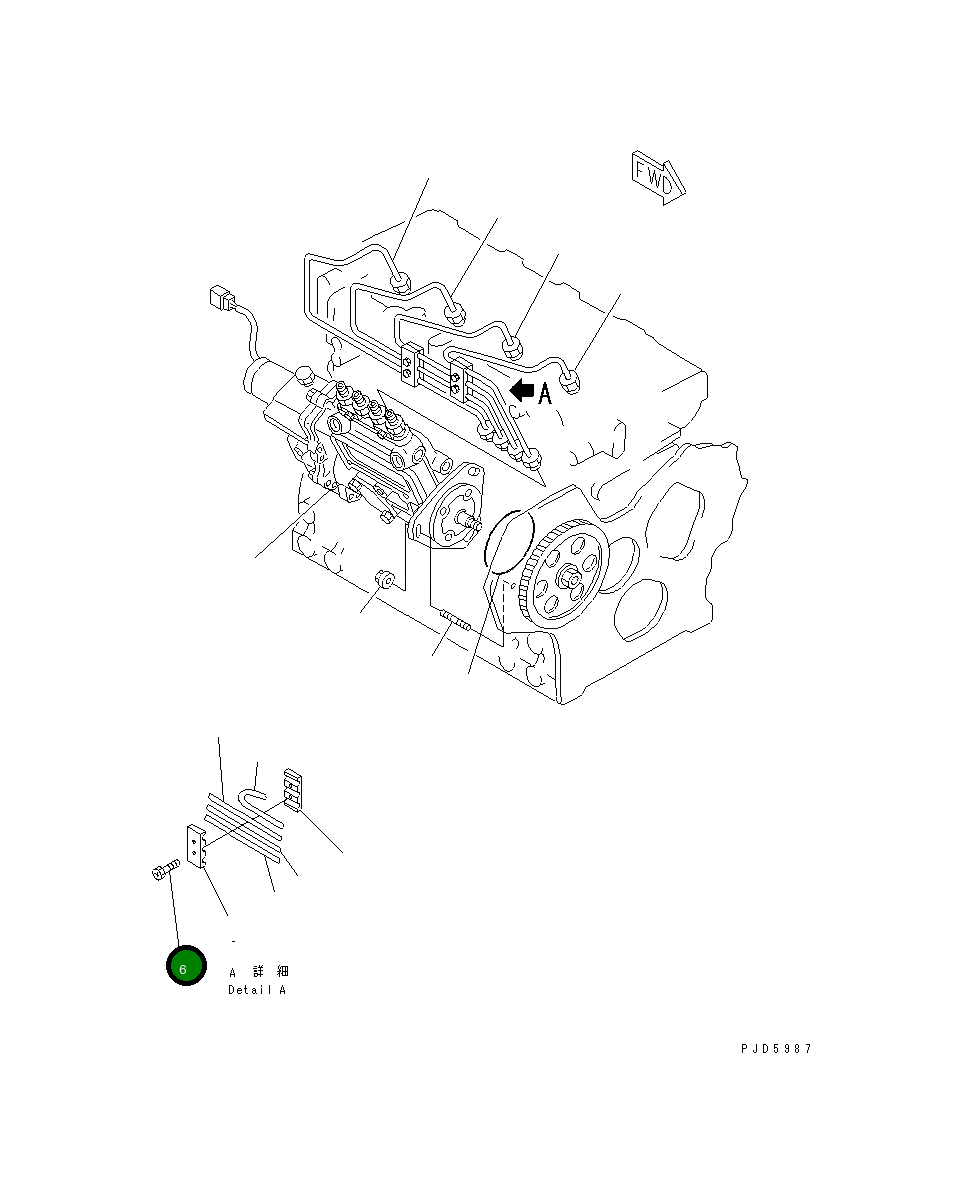 Болт YM129150-59131  Komatsu