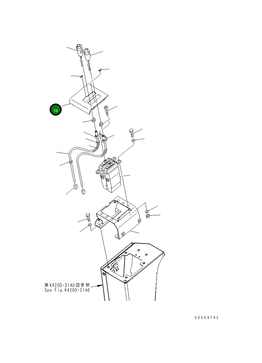 Крышка 421-43-31991 Komatsu