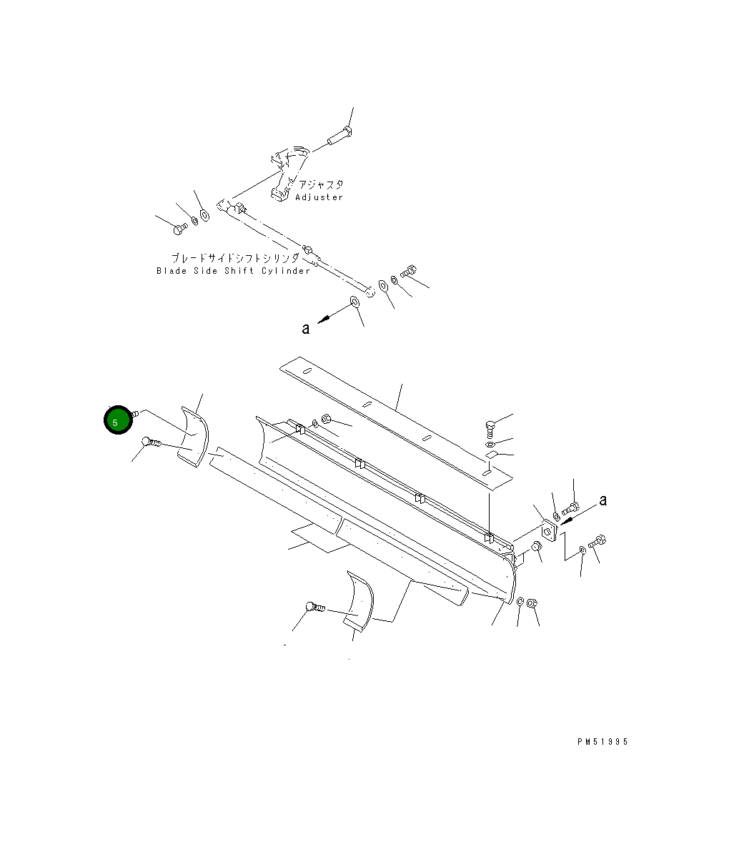 Болт 232-70-12450 Komatsu