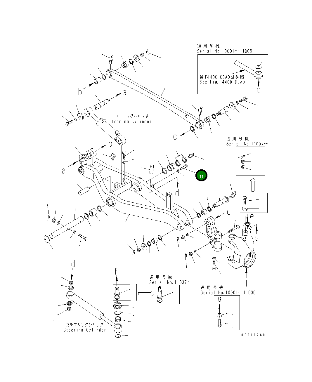 Болт 23B-27-11680 Komatsu