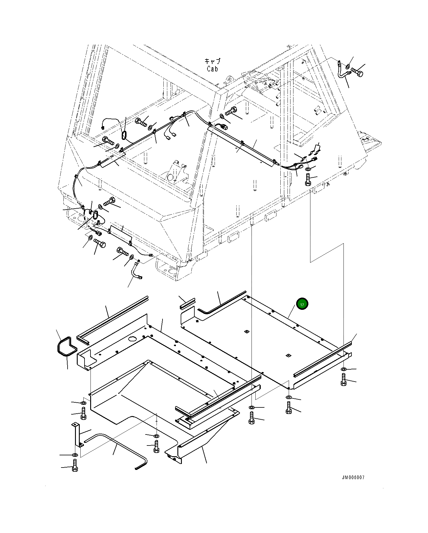 Крышка 561-54-82131  Komatsu