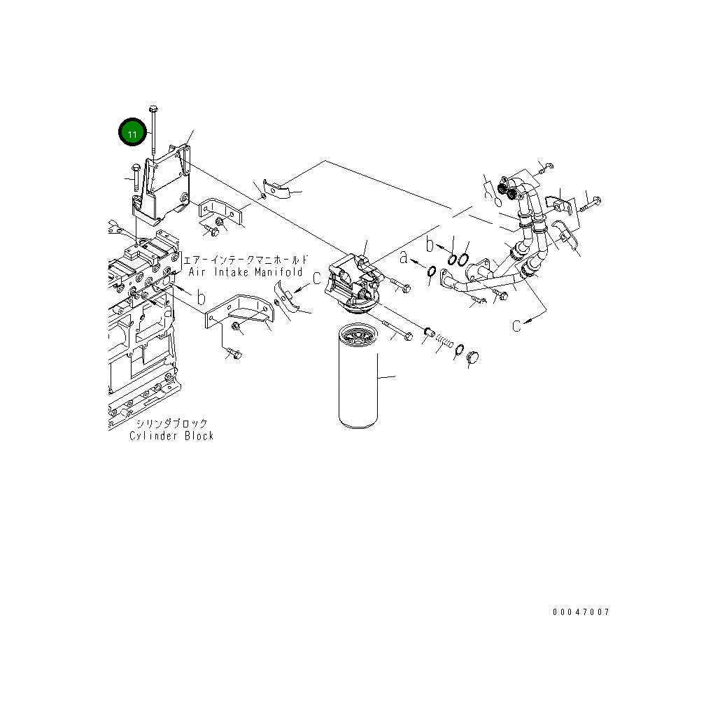 Болт 01436-01085 Komatsu