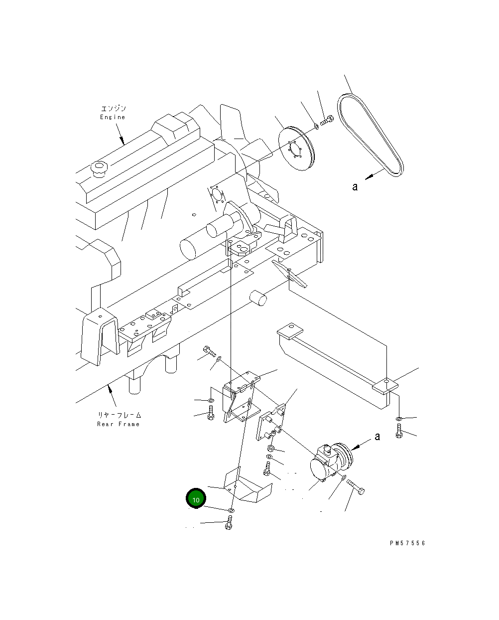 Крышка 23D-809-3310  Komatsu