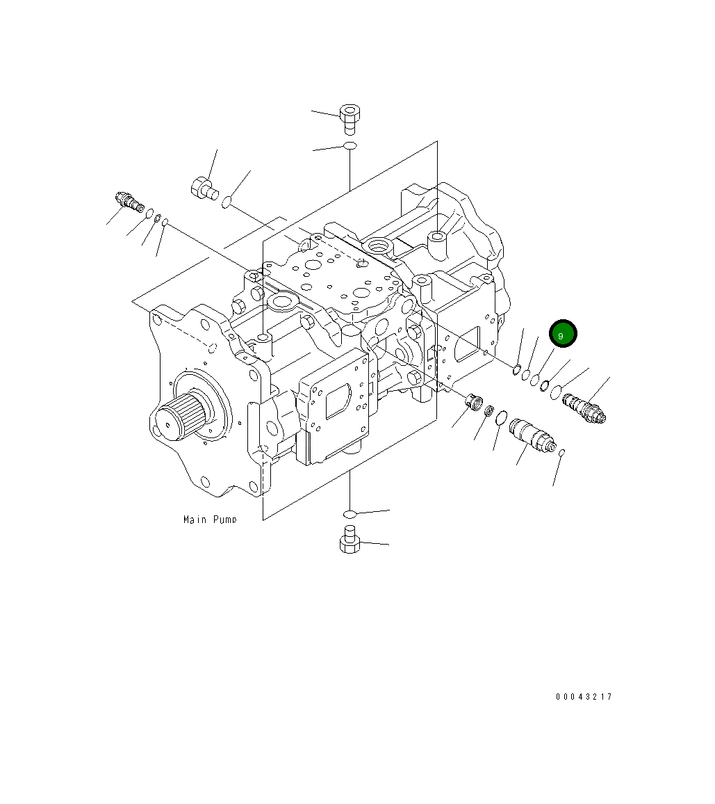 Кольцо уплотнительное (O-Ring) 07000-B2022 Komatsu