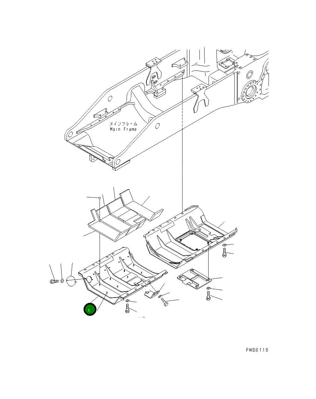 Крышка 17A-862-2110 Komatsu