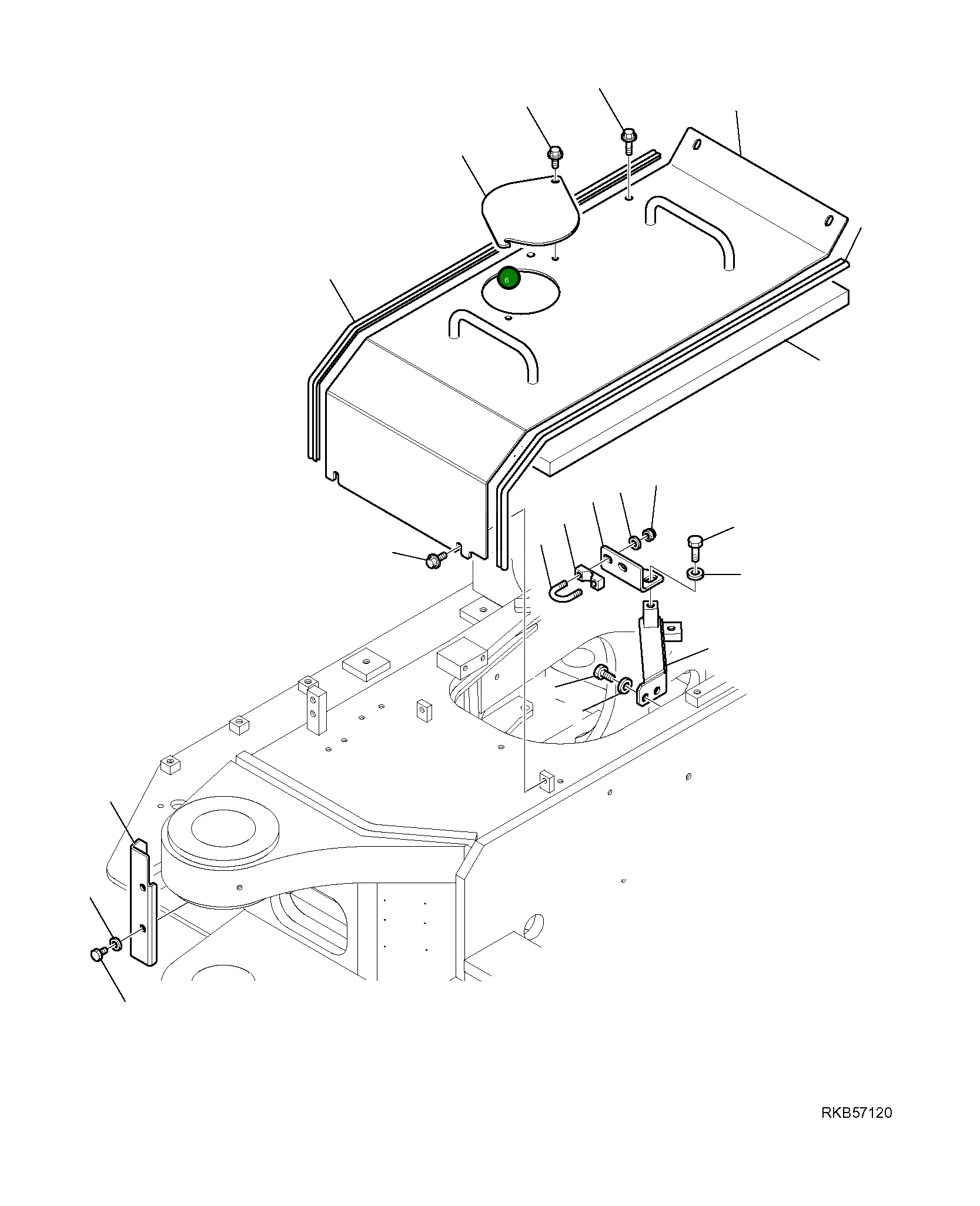 Крышка 21W-54-R8640  Komatsu