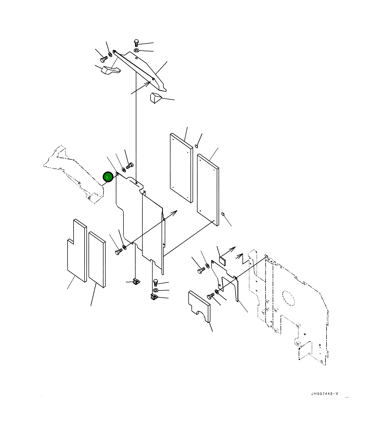 Крышка 206-54-24420 Komatsu