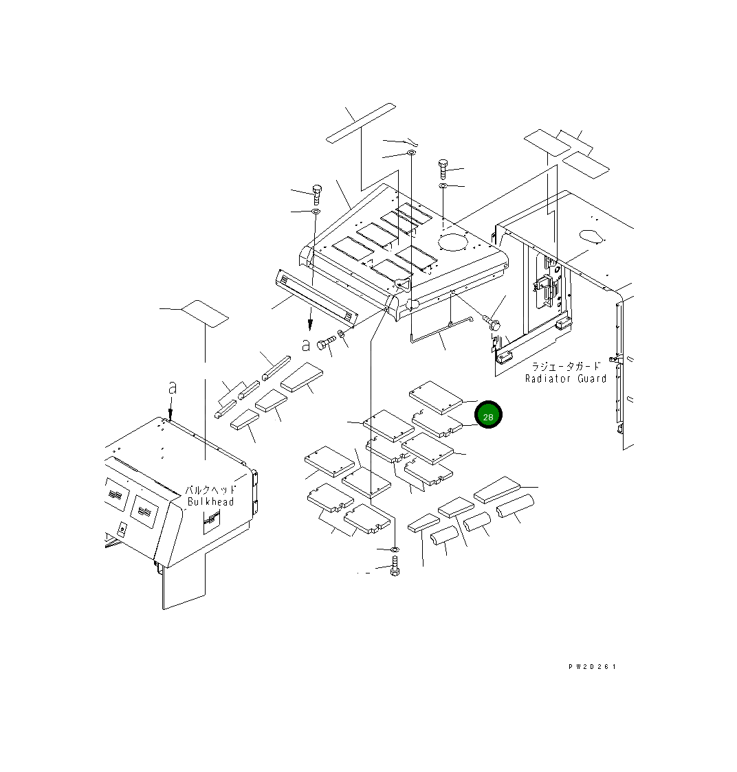 Крышка 428-Z90-2430 Komatsu