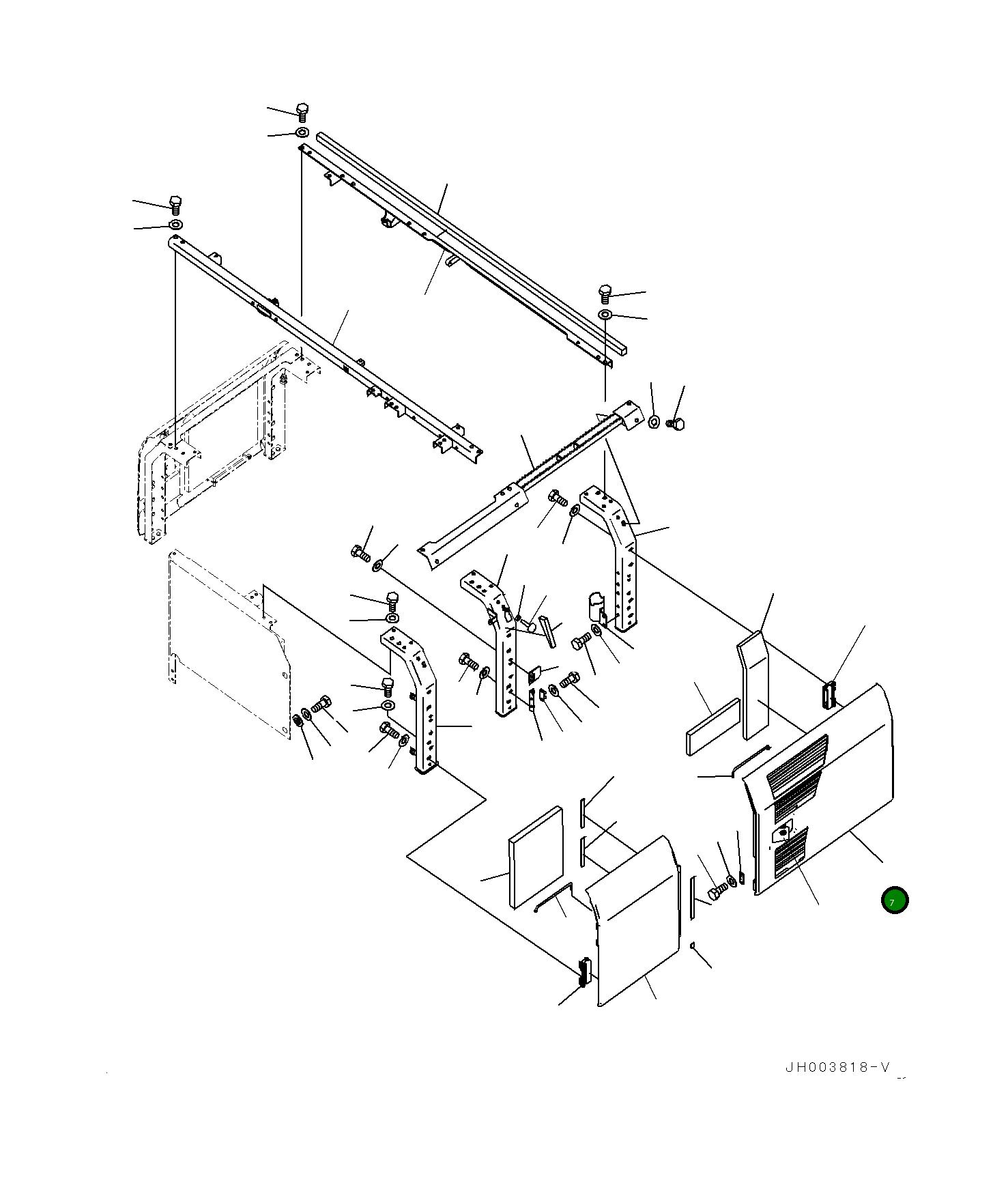Крышка 20Y5471136 Komatsu