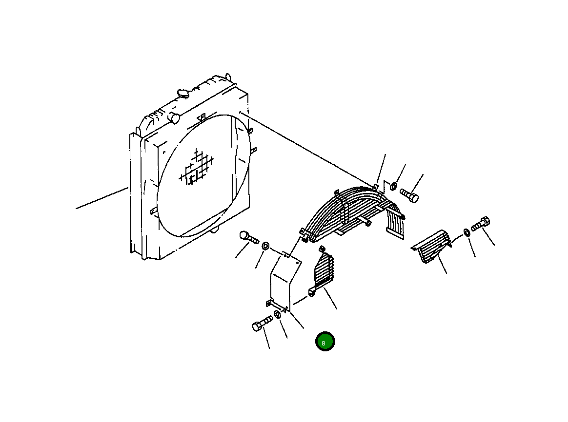 Крышка 208-03-51421 Komatsu