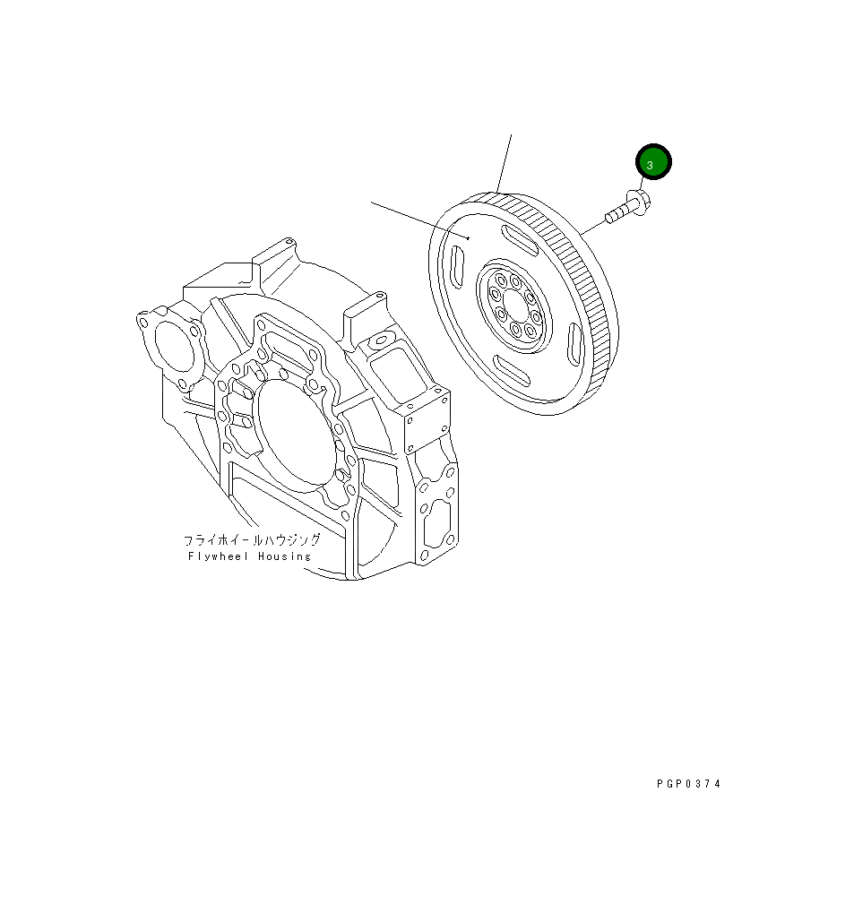 Болт CU3281676  Komatsu