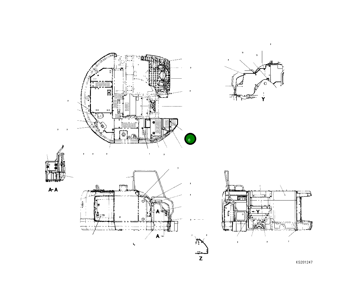 Болт 01024-71225 Komatsu