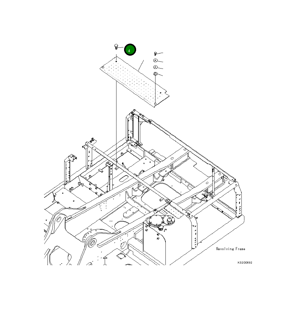 Болт 22B-03-12650 Komatsu