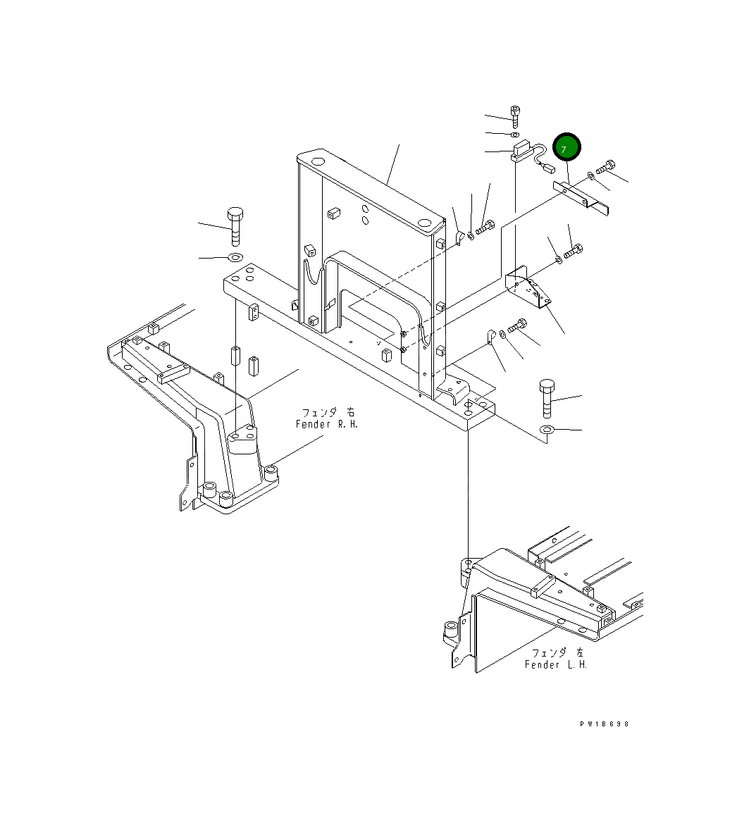 Крышка 195-06-71210 Komatsu