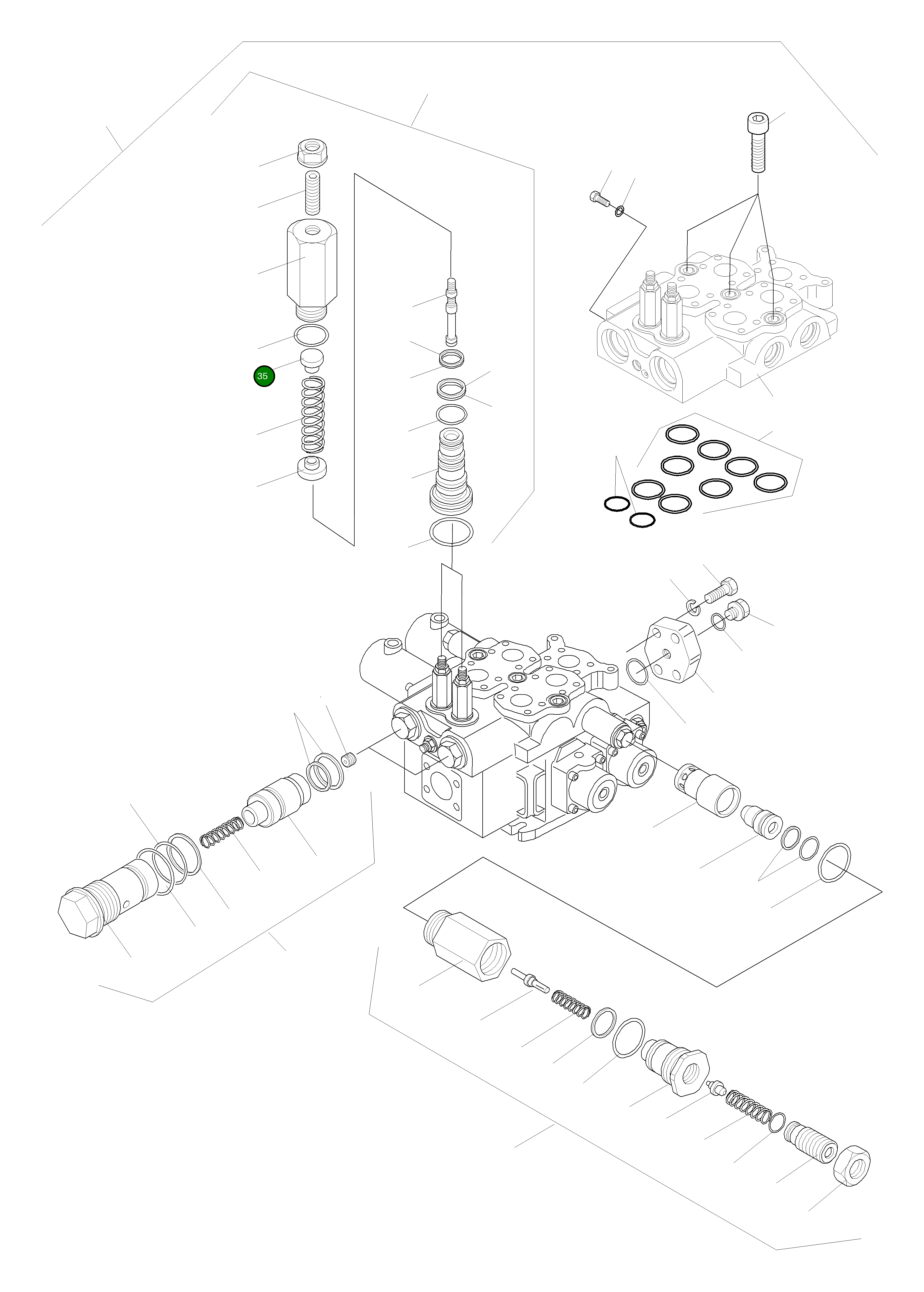 Кольцо уплотнительное (O-Ring) 421-64-H0P64 Komatsu