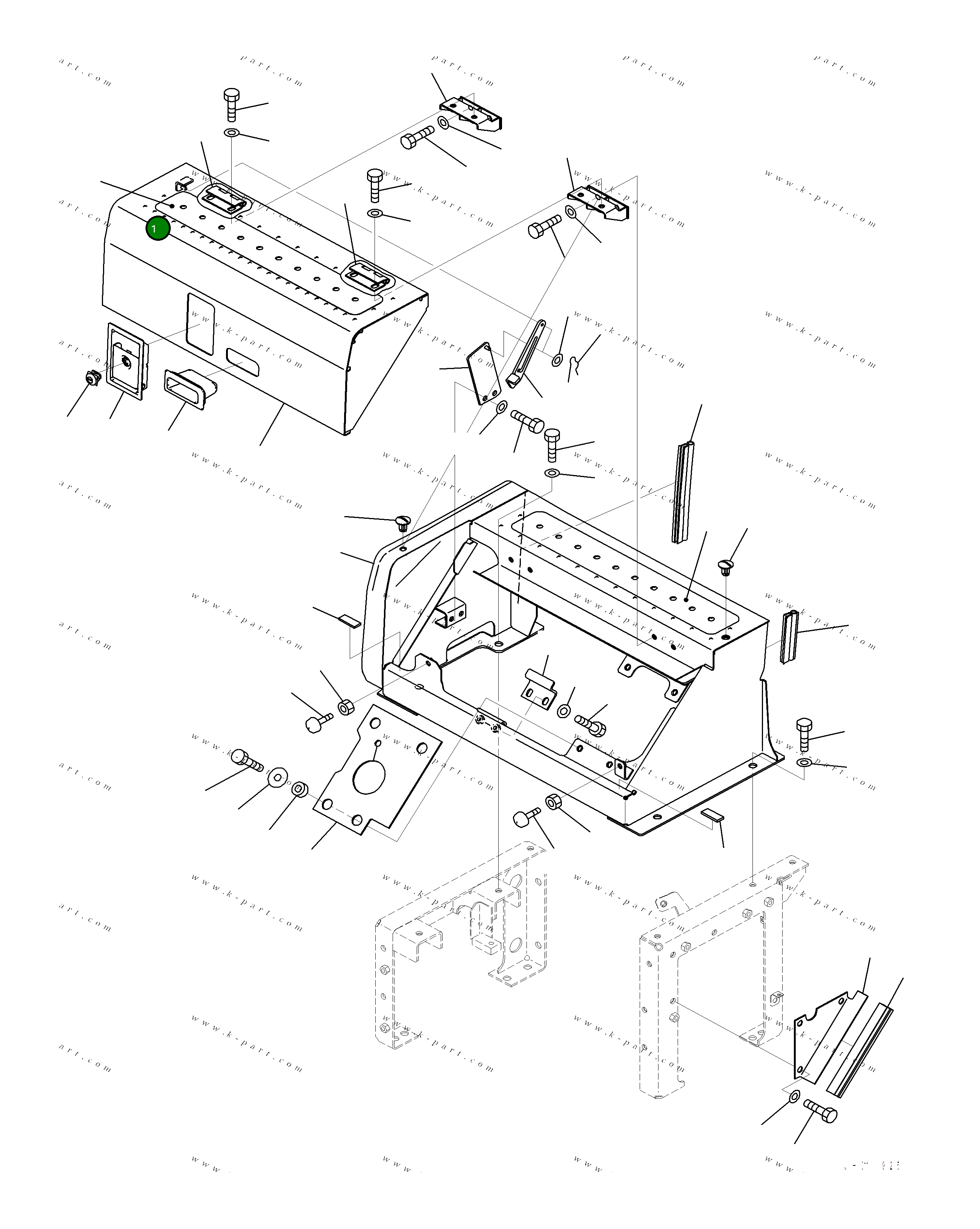 Крышка 208-54-23610  Komatsu