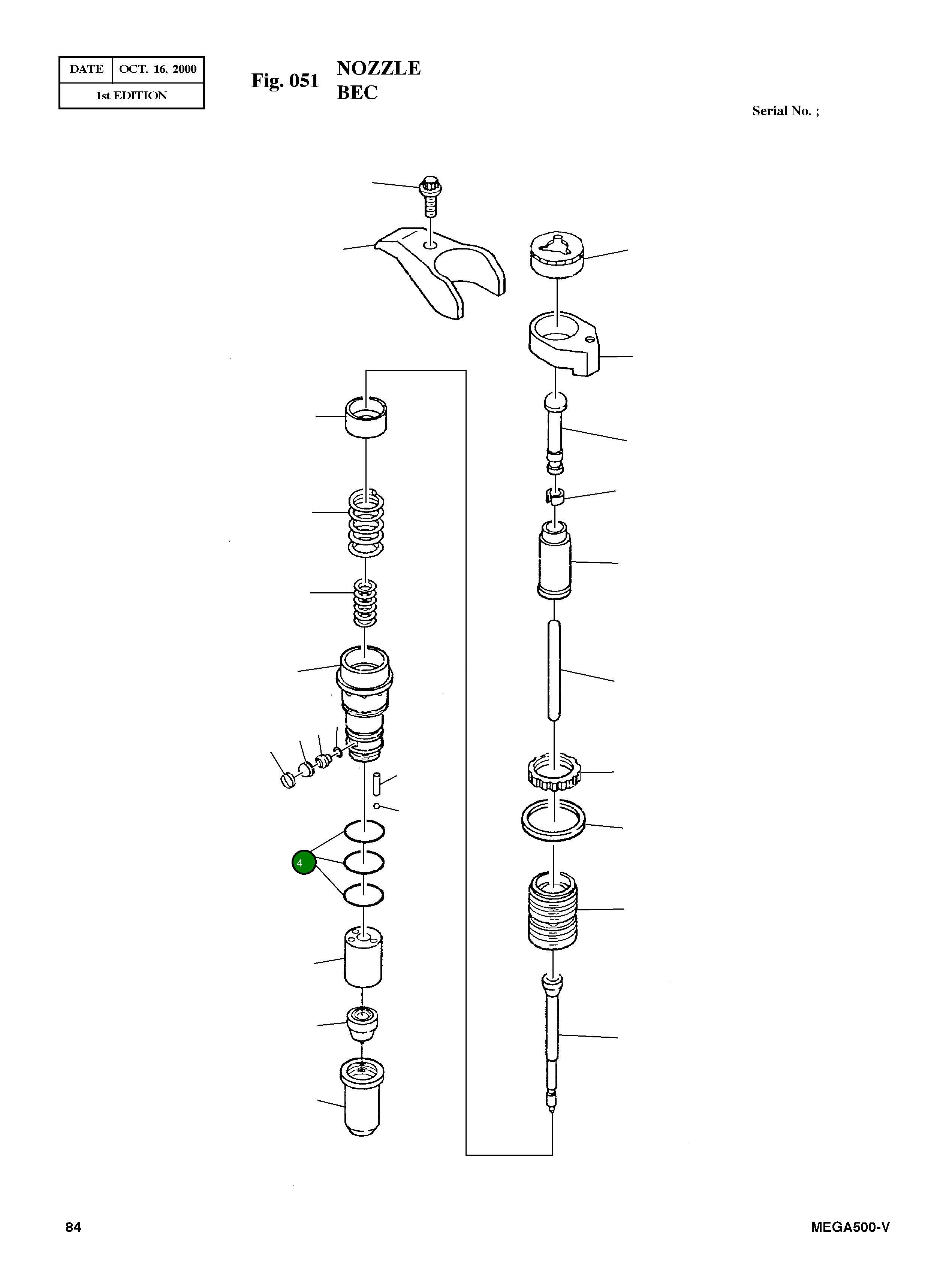 Кольцо уплотнительное (O-Ring) 193736 Komatsu