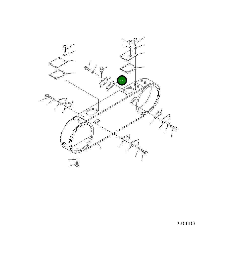 Крышка 238-25-16760 Komatsu