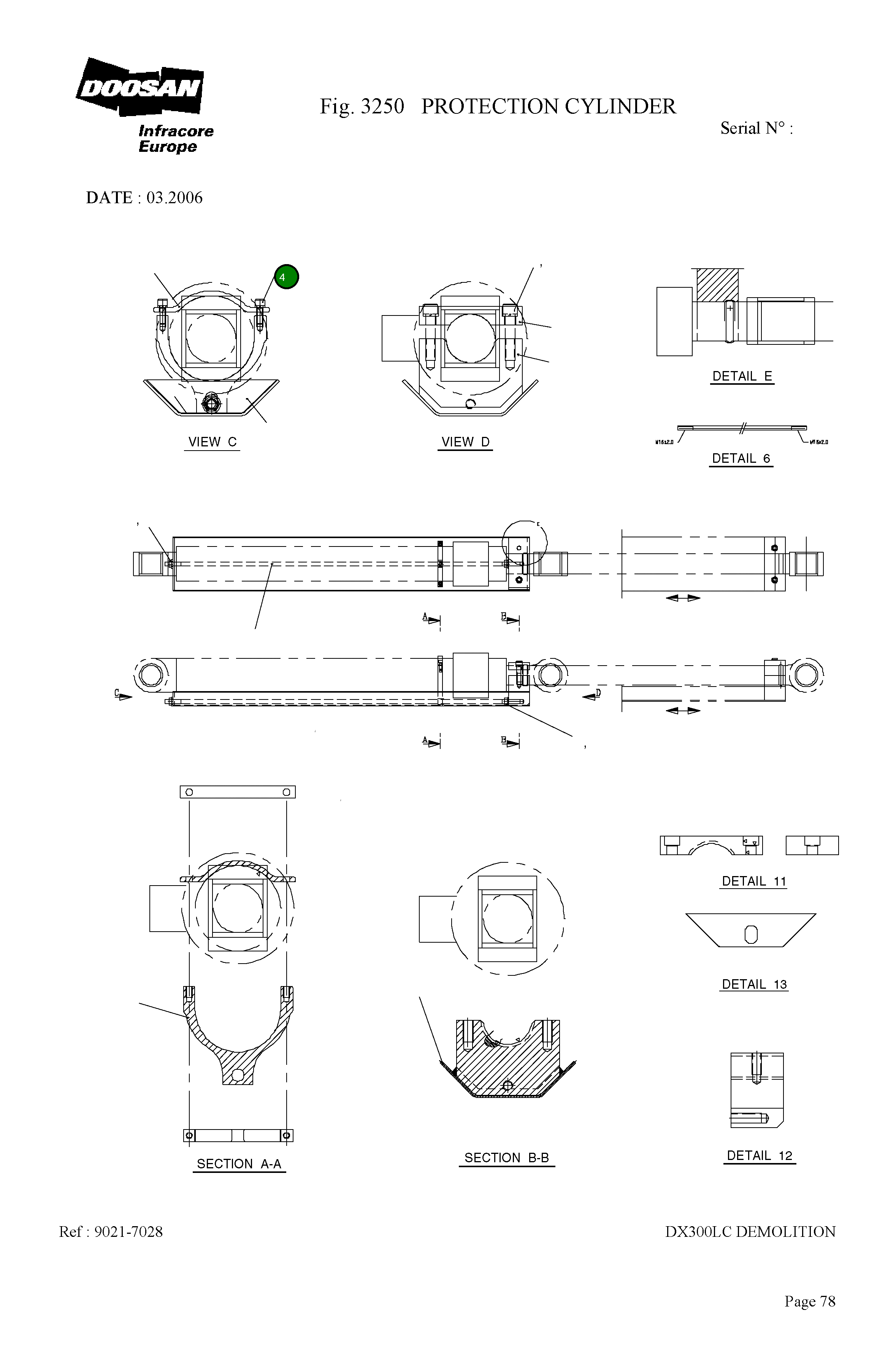 Болт S2212263 Komatsu