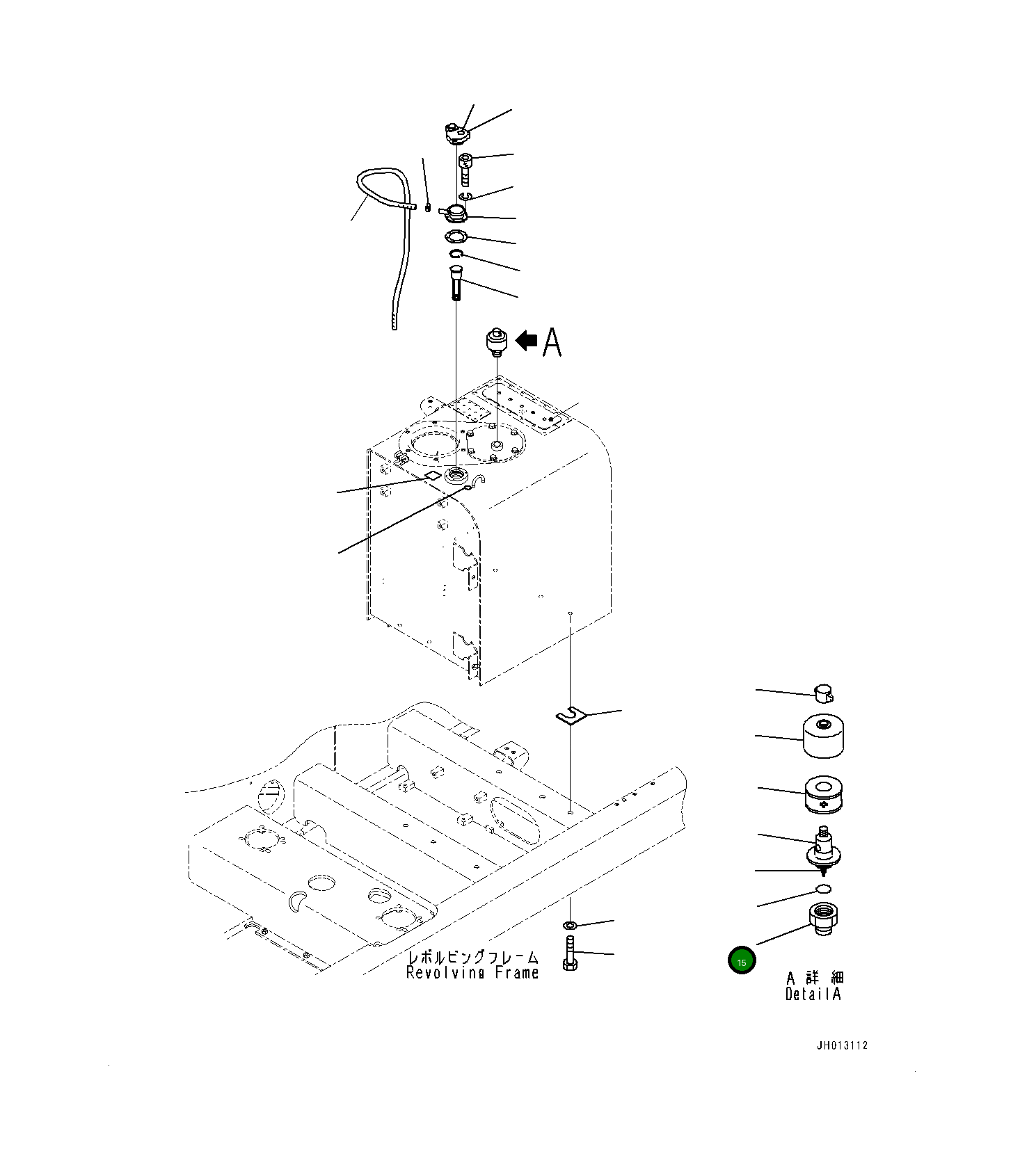 Кольцо уплотнительное (O-Ring) 198-60-5551003  Komatsu
