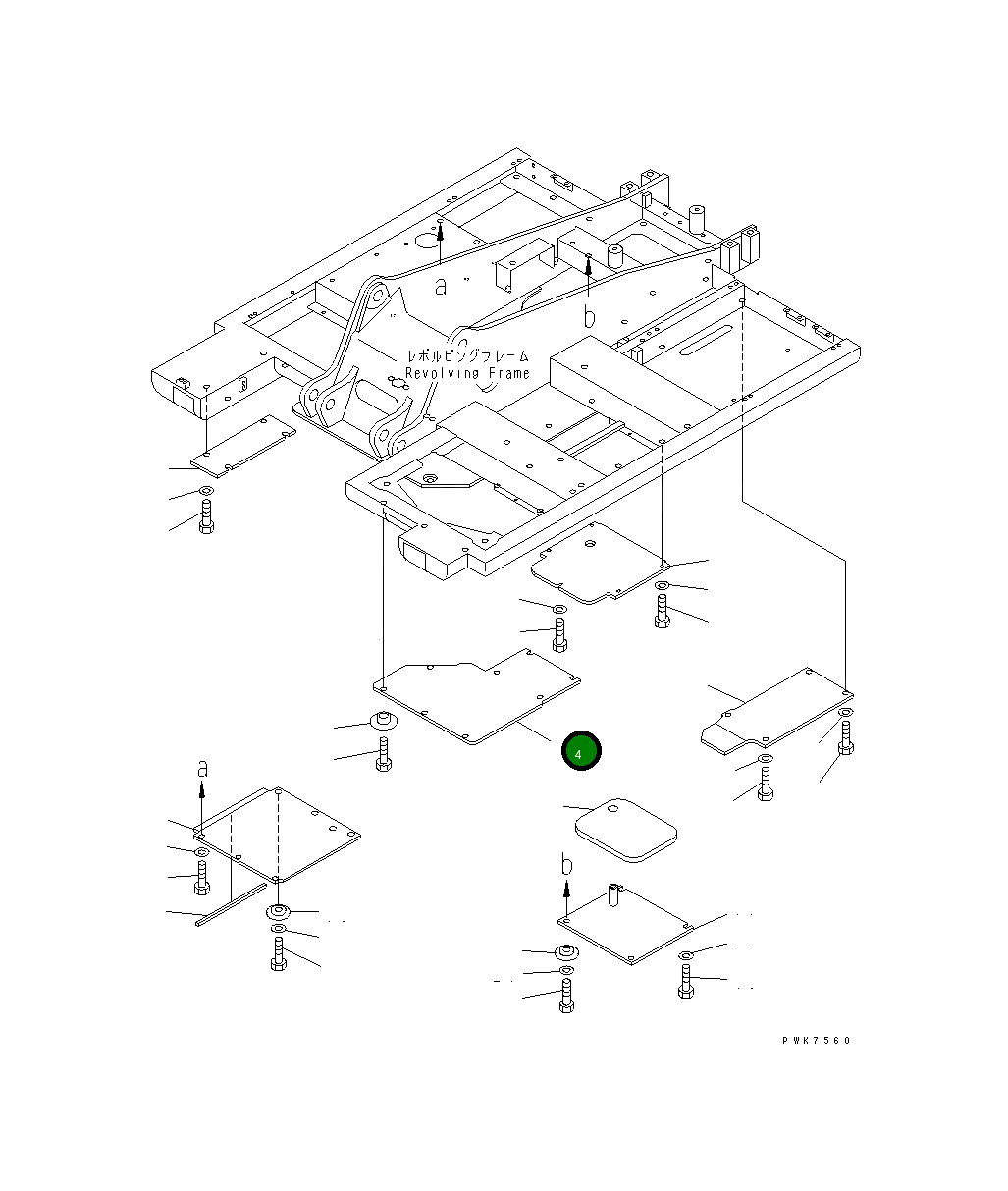 Крышка 20E-54-K1142 Komatsu