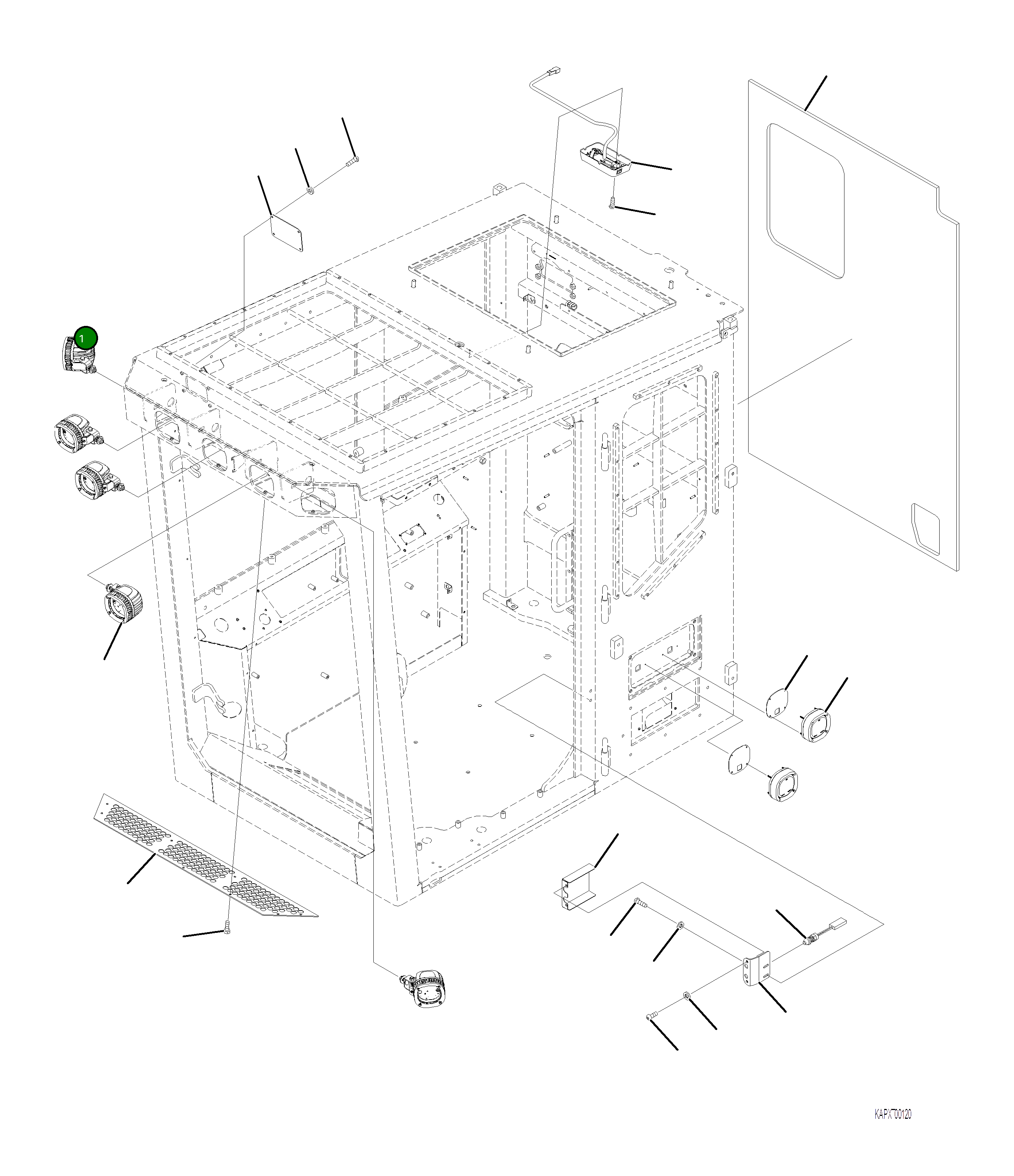 Крышка 4A1-53-22261 Komatsu