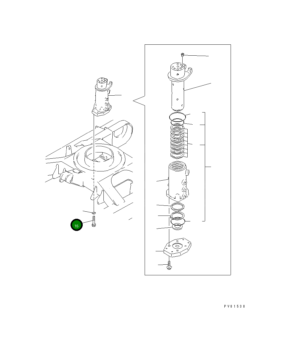 Болт YM26116-120652 Komatsu
