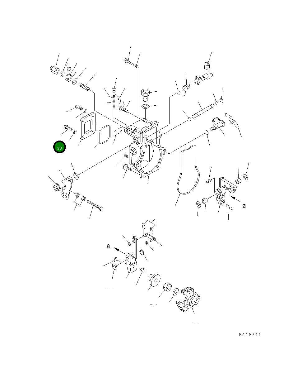 Болт YM129155-61090 Komatsu