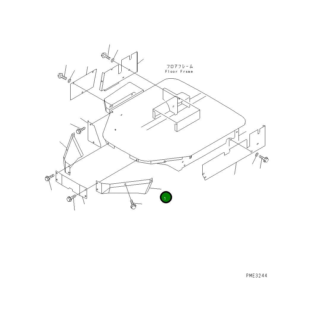Крышка 417-54-24310 Komatsu