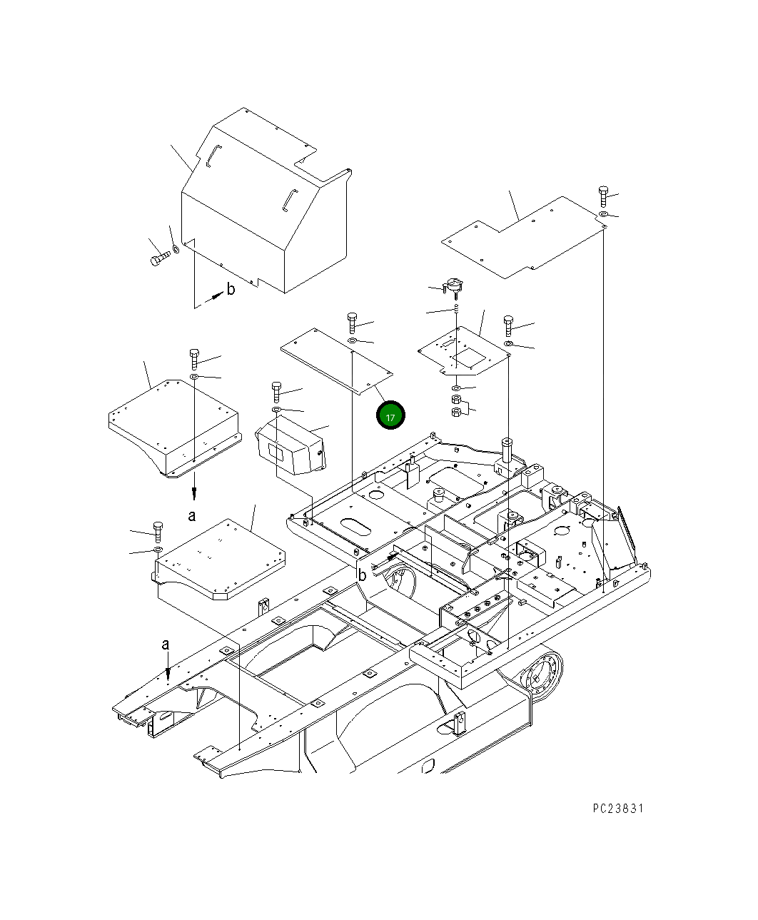 Крышка 8206-54-3221 Komatsu