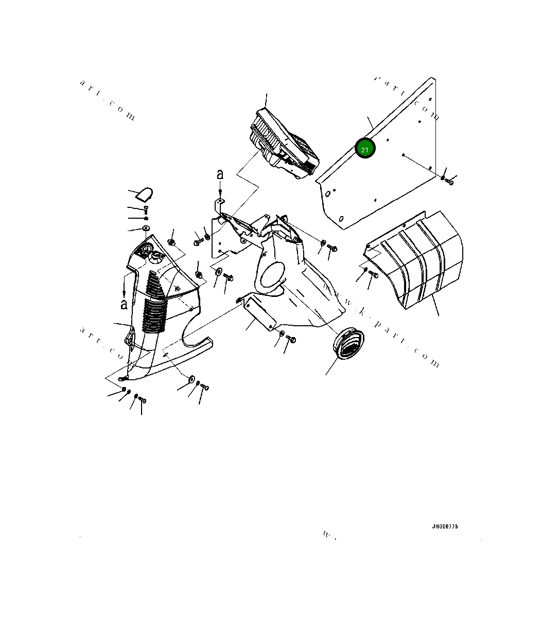 Крышка 4A2-53-14190 Komatsu