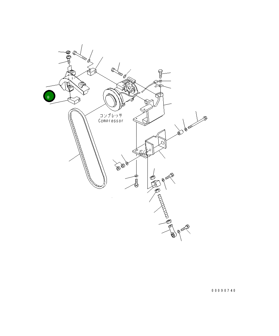 Крышка 198-911-6660 Komatsu