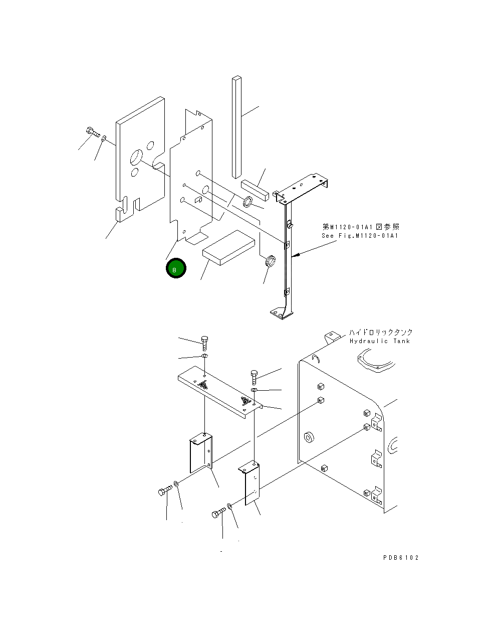 Крышка 208-54-61650 Komatsu