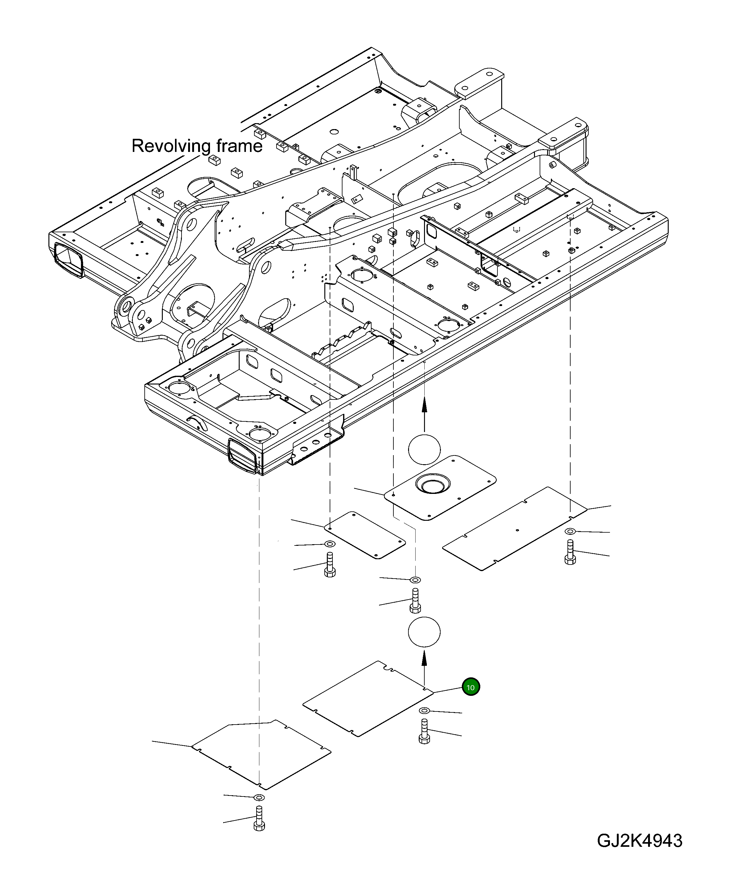 Крышка 20K-54-51220 Komatsu