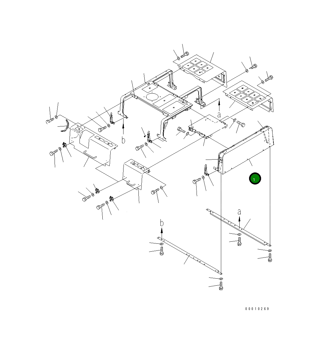 Крышка 209-54-77131  Komatsu