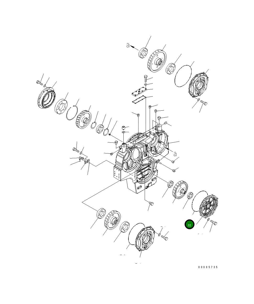 Кольцо уплотнительное (O-Ring) 07000-75445 Komatsu