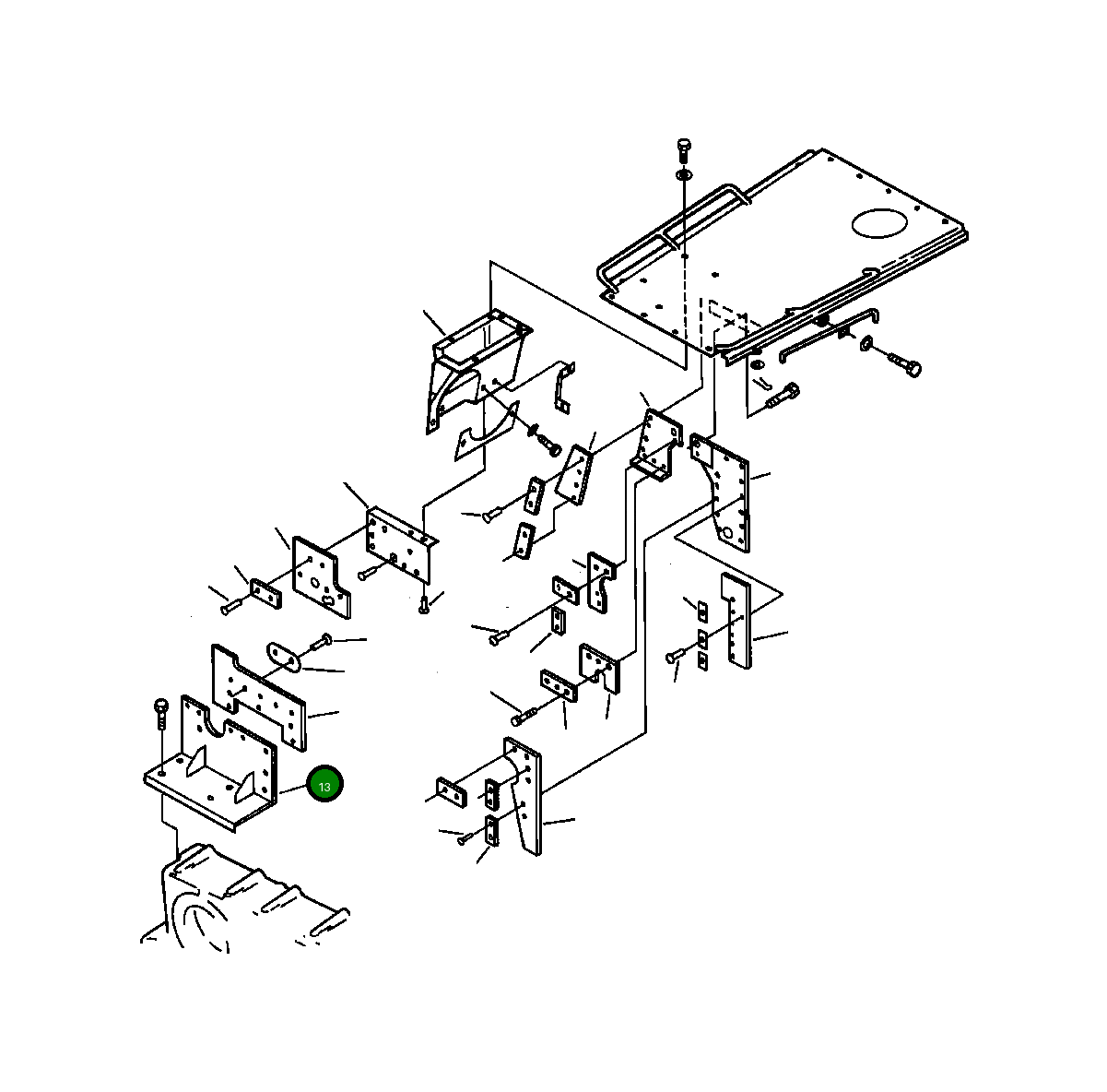 Крышка 426-54-13711 Komatsu