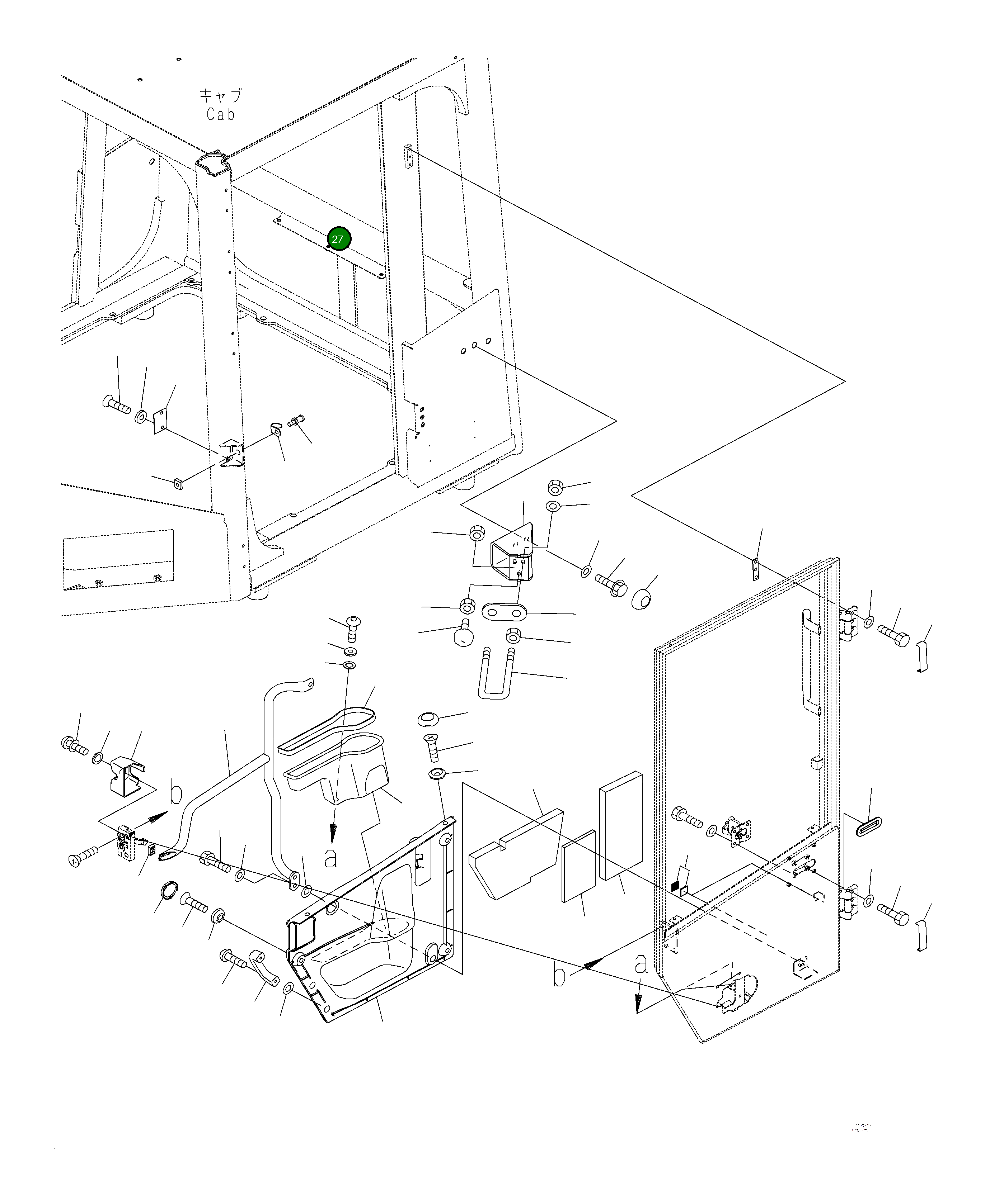 Крышка 423-925-5180 Komatsu