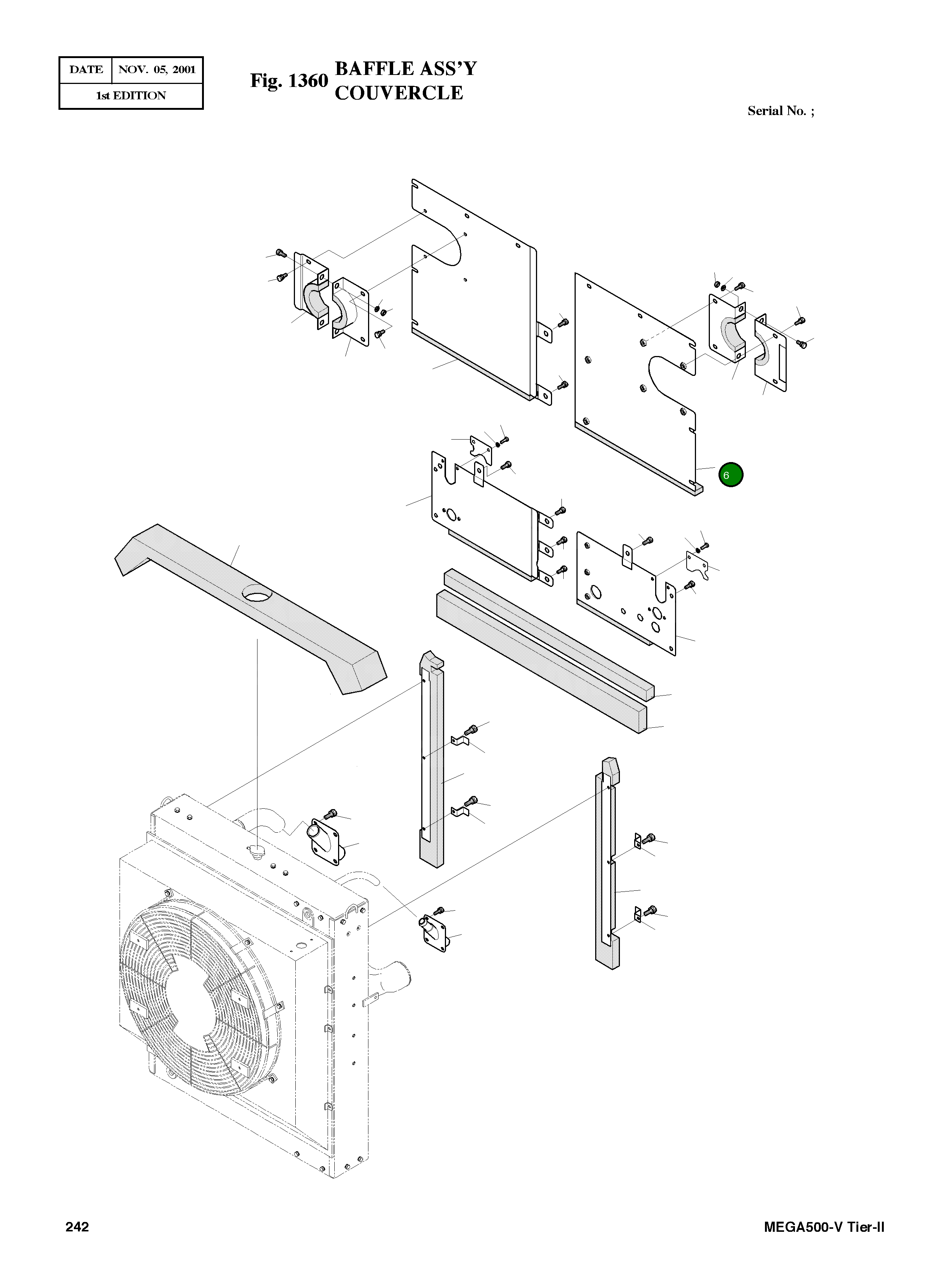 Крышка 621-01724B Komatsu
