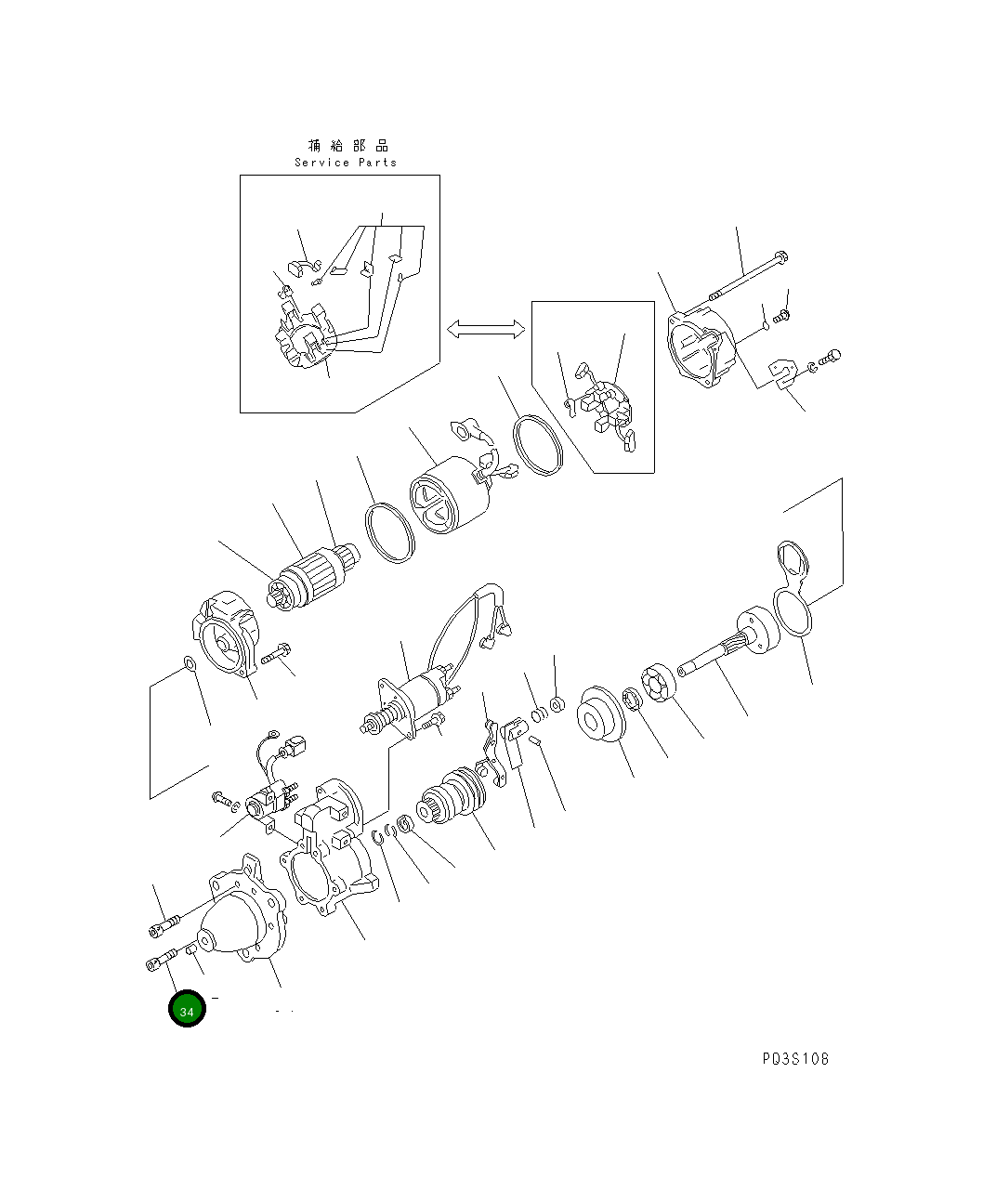 Болт SD5010-26220X0 Komatsu