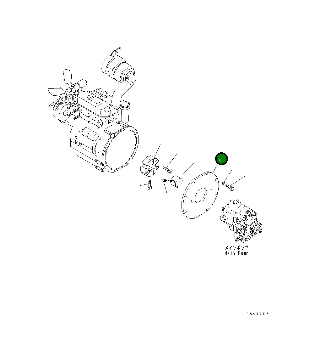 Крышка 22J-01-15311 Komatsu